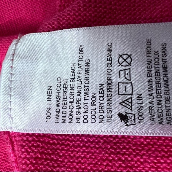 Tommy Bahama Pink Linen Sleeveless Blouse Size Small - Picture 6 of 9